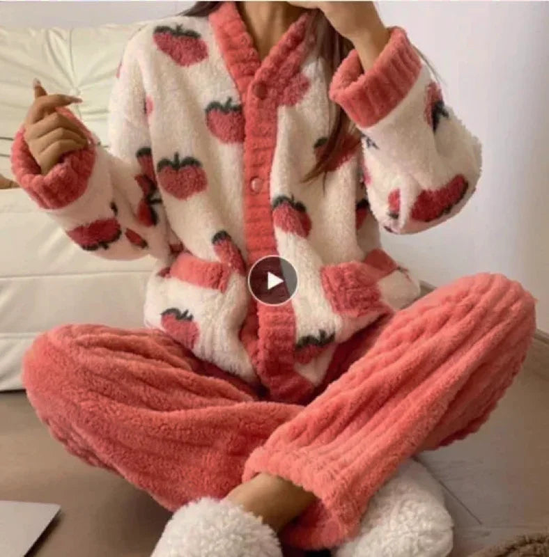 Pijama Forro Polar Mujer - My Store