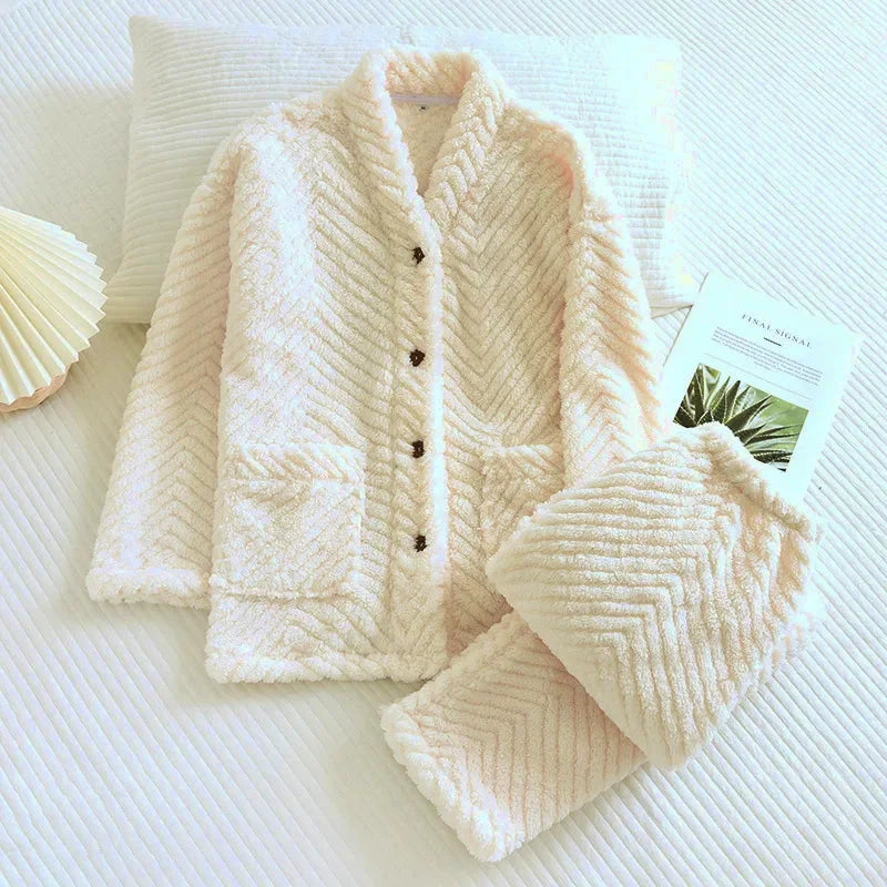 Pijama Invierno Mujer Polar - My Store