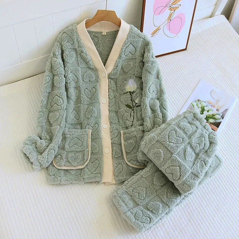 Pijama Invierno Mujer Polar - My Store