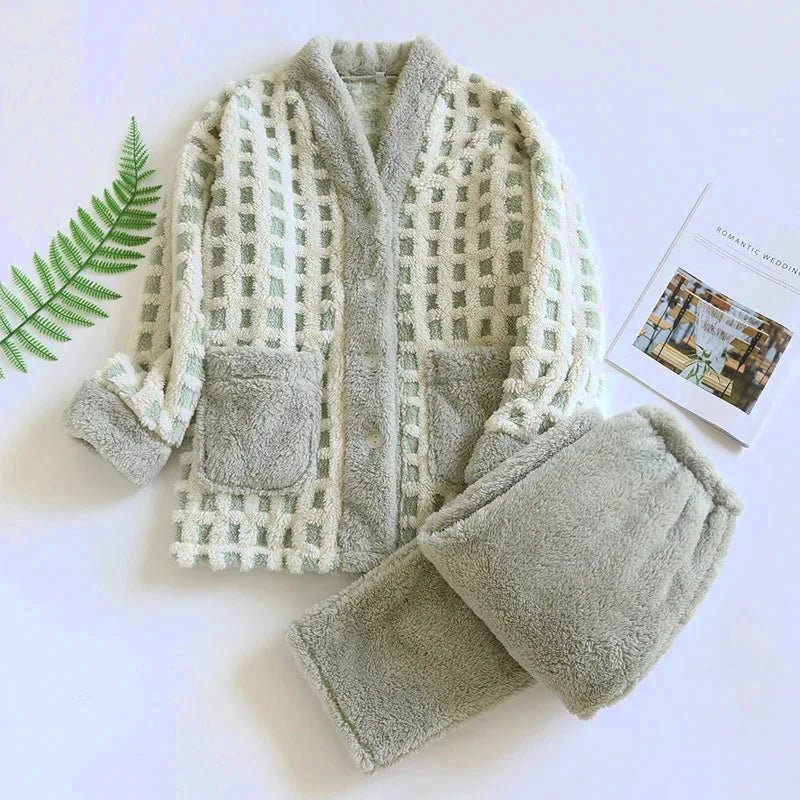 Pijama Invierno Mujer Polar - My Store